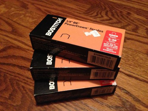 Bostich 1/4 b8 powercrown staples - lot of 3 for sale