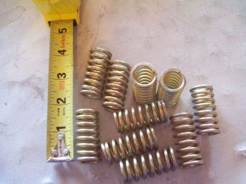 Compression spring lot 10 pcs. heavy duty .120x.850x1.775 zinc  plated for sale