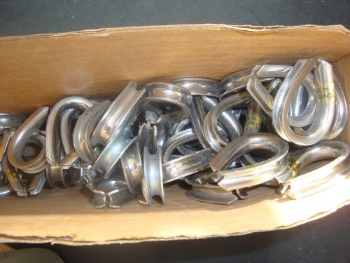 59 stainless steel wire rope cable thimbles 1/4&#034; 1 / 4 &#034; new for sale