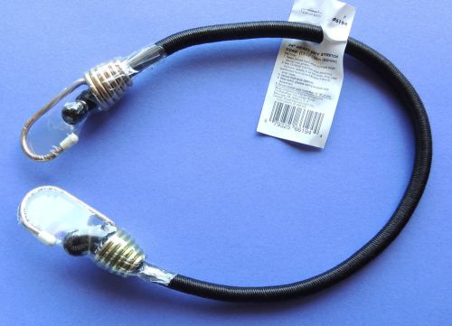 1 black heavy duty bungee cord tie-down stretch strap cord 24&#034; (61cm) x 13/32&#034; for sale