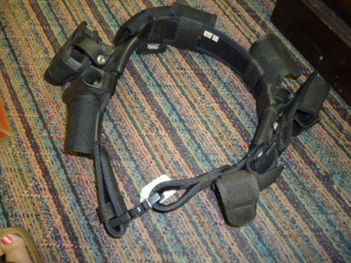 Bianchi law enforcement security duty belt rig - size l - 11 attachments for sale