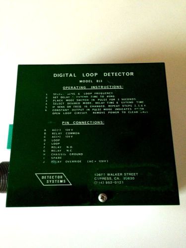 Detector Systems Digital Loop Detector Traffic Control Model 813