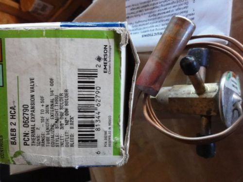 Emerson thermal expansion valve baeb-2-hca new for sale