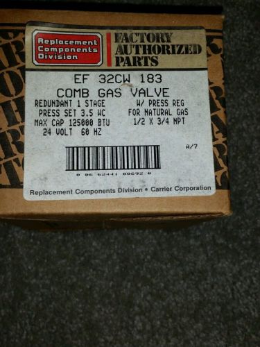 Factory Authorized Parts EF 32CW 183 Comb Gas Valve   1 Stage 1/2 X 3/4