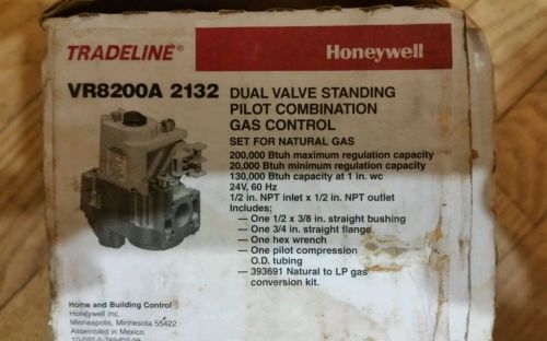 Honeywell vr8200a2132 dual standing pilot gas valve for sale