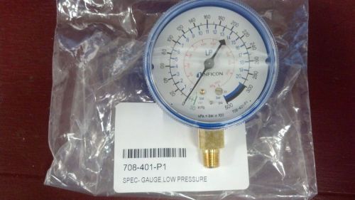 Inficon, vortex, input gauge, low side, blue, -30 vac to 500 psig, 2-.5&#034; dial for sale