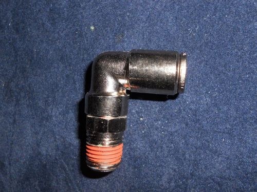 Swivel 90 deg elbow 3/8 od push in tube x 1/4 fpt sw, plated brass fitting dayco for sale