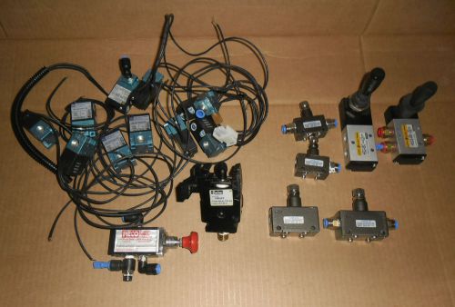 1 lot pneumatic valves mac, parker, chelic, emc, pieco for sale