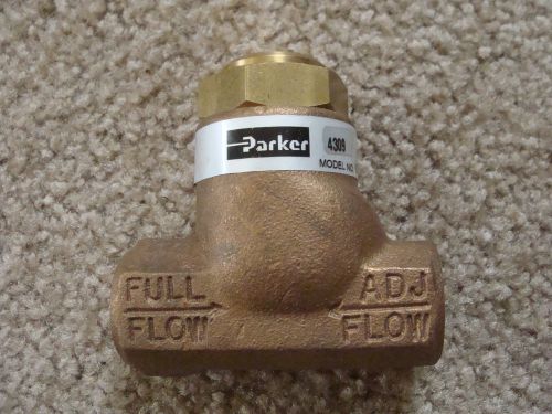 NEW PARKER #4309 032500419 BRASS PNEUMATIC CONTROL VALVE IN-LINE