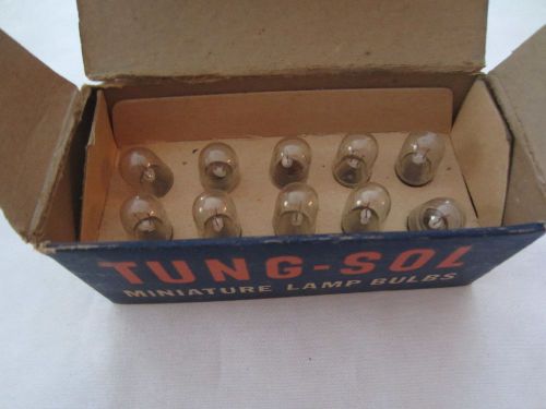 Box of 10 VTG Tung-Sol 292 Miniature Pin Game Screw Base Lamps Light Bulbs 2.9V