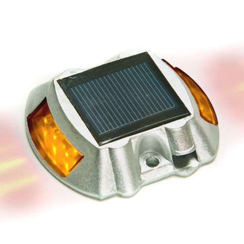 20 pack yellow solar power led road stud driveway pathway stair deck dock lights for sale