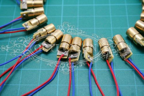 Free shipping 20pcs 650nm 6mm 3v 5mw laser dot diode module copper head wl red for sale