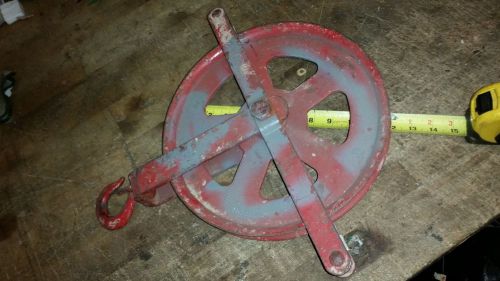 crosby 12&#034; Gin Roofers Steel Shell Block Roller Bushed pulley sheave