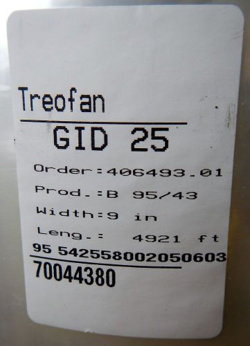 Treofan GID25 Crystal Transparent 2-Side Sealable Packaging Film 9&#034; x 4921ft