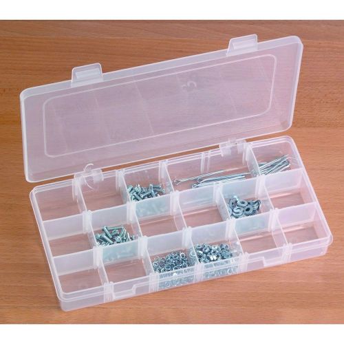 Small 18 Compartment Storage Container For Nuts Bolts Washers Household Items