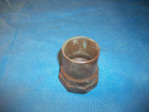 1 1/2 inch female pipe x 1 1/2 inch tubing copper coupling for sale