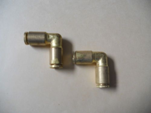 (3) brass elbow 90 deg, union qwik, 1/4&#034; od push in x 1/4&#034; od push in, new for sale