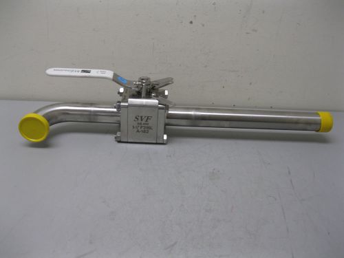 1-1/2&#034; svf 1500# butt weld x sanitary ss ball valve sb7f6666aaeto new a3 (1689) for sale