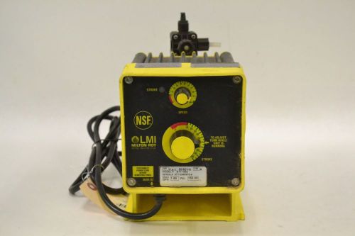 Lmi milton roy b111-92s electromagnetic 1.60gph 150psi dosing pump b328936 for sale