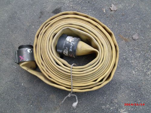 33 1/2 ft  4 1/2&#034; fire hose with 3&#034; fittings for sale
