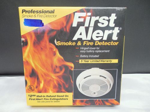 NEW FIRST ALERT PROFESSIONAL SMOKE &amp; FIRE DETECTOR ALARM MODEL 83R SA67D NIB