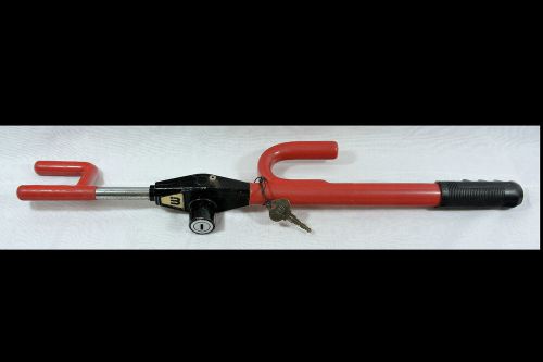 Vintage the original red the club anti-theft steering wheel lock for sale