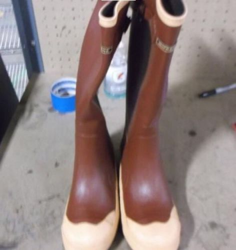 Knee Boots, Men, Size 6, Steel Toe, Brick/Cream, (new)