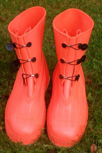 TINGLEY™ HazProof Steel Toe Boots ORANGE SZ 13 HAZ MAT WORK BOOTS MINT