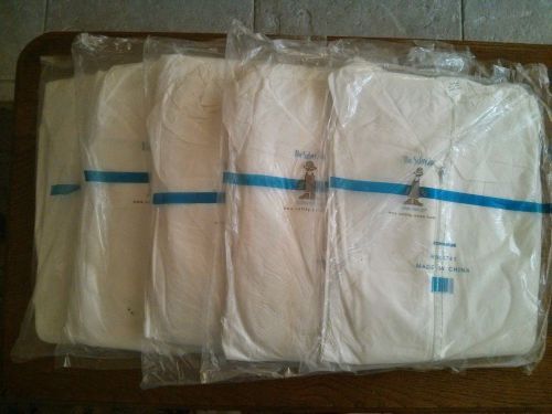 5 New Disposable Protective 5X-Large Coveralls