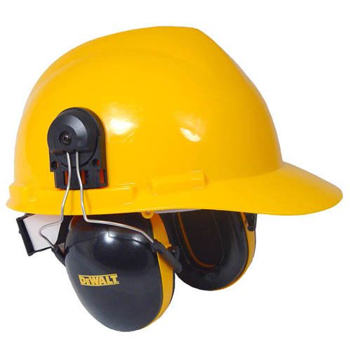Dewalt dpg66 cap mount interceptor earmuff safety hearing protection cup nnr26 for sale