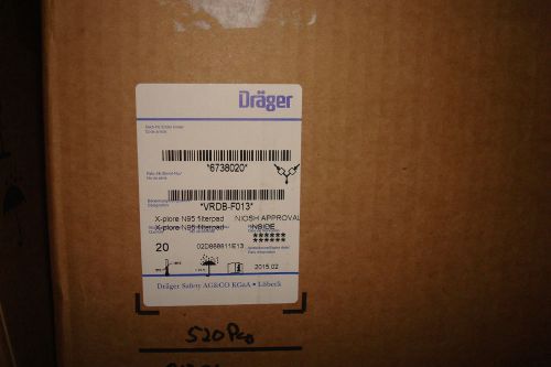 DRAGER X-PLORE N95 FILTERPAD~CASE OF 26 BOXES OF 20=520 FILTER PADS REF:6738020