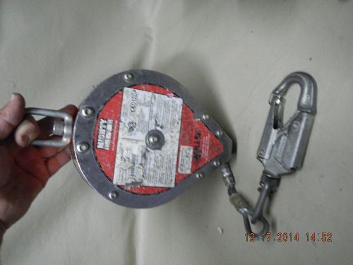Miller mighty lite fall protection self retracting lifeline rl20bg 20ft cable for sale