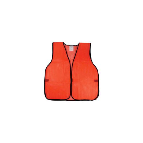 Orange Mesh Safety Vest EP-14 with Bright Red LED Waterproof Bulbs FAST USA SHIP
