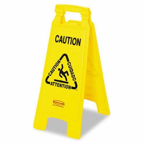 Rubbemaid Caution Folding Floor Sign (RCP 6112 YEL)