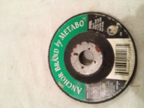 3-GRINDING DISCS.  CGW,METABO,SAIT, 2- METAL DISC.1-STAINLESS, 5/8  A.