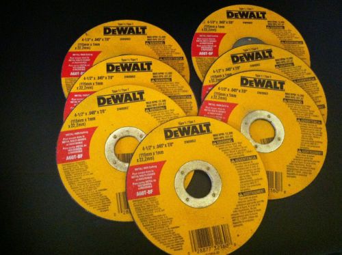 7 Dewalt grinding wheels DW 8062