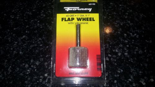 Forney 60190 mounted flap wheel with 1/4&#034; shank 1&#034; by 1&#034; 60 grit for sale
