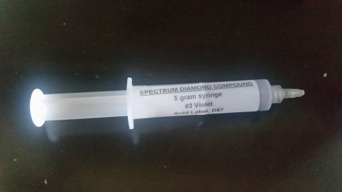 Spectrum Diamond Lapping Compound - 5 Gram Syringe - Violet #3