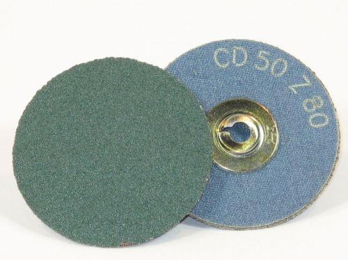 1 lot of 27 - 2&#034; Zirconia 80 grit sanding discs pt# 42258 (#884)