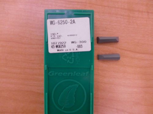 Greenleaf Ceramic Inserts, WG-6250-2A WG-300, 4 inserts, Surplus