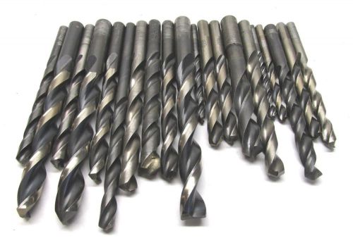 ASSORTED HSS DRILLS - 3/16&#034; to 1/2&#034;