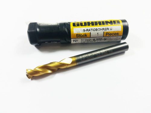 6.5mm guhring 1242 solid carbide tin coated 3xd screw machine drill (j302) for sale