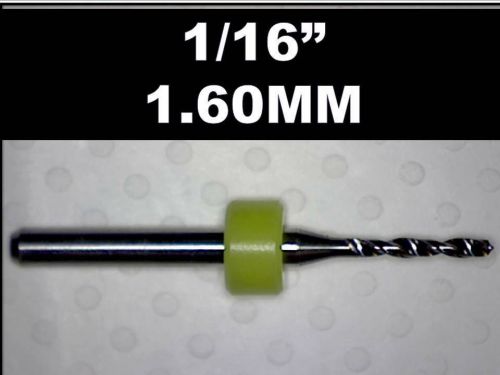 1/16&#034; - 1.60mm  carbide drill bit - new one piece - cnc dremel pcb  hobby models for sale
