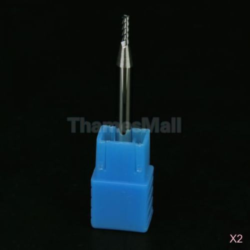 2x end milling cutter flute dia. 2mm length 6mm for grinding aluminium alloy diy for sale