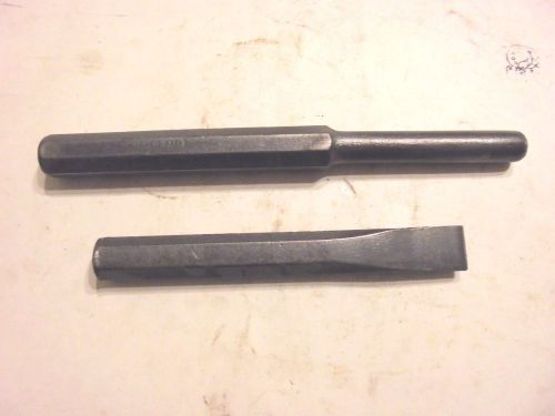 LARGE 3/4&#034; PIN PUNCH &amp; 1&#034; COLD CHISEL-TRACTOR-SEMI-DOZER-BIG EQUIPMENT TOOL