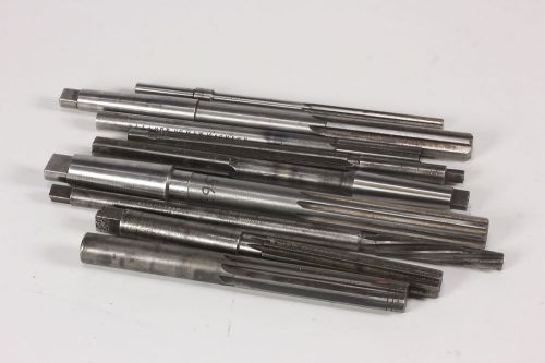 Lot of 9 Assorted Chucking Reamers