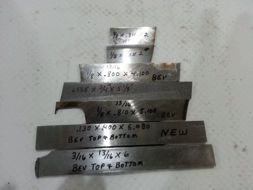 7 HS Part Cut-Off Blades  7/8 and 13/16&#034; Lathe Tool Bit Machinist Gunsmith Lot