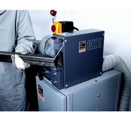 4&#034; w 3 grit by fein gxe deburring machine deburrer, 3 hp, for rounds, shapes and for sale