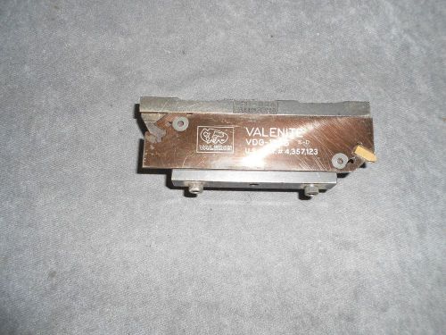 Valenite VDG-1C Indexable Cutoff Tool &amp; Block