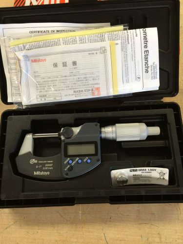 Mitutoyo 293-344-30   0-1&#034; ip65 coolant proof digital micrometer new for sale
